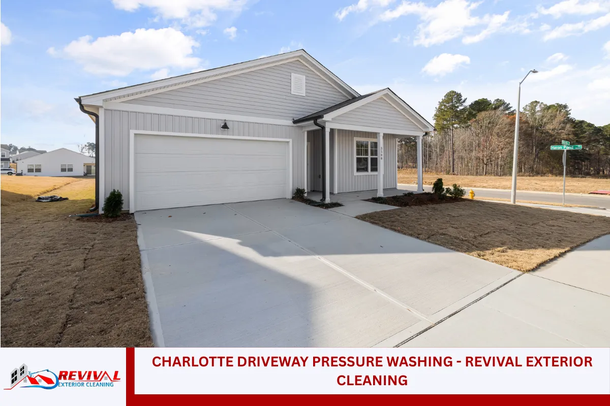 Charlotte Driveway Pressure Washing - Revival Exterior Cleaning