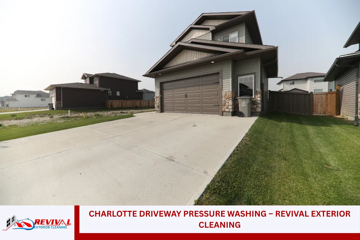 Charlotte Driveway Pressure Washing – Revival Exterior Cleaning