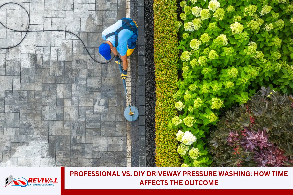 Professional vs. DIY Driveway Pressure Washing: How Time Affects the Outcome