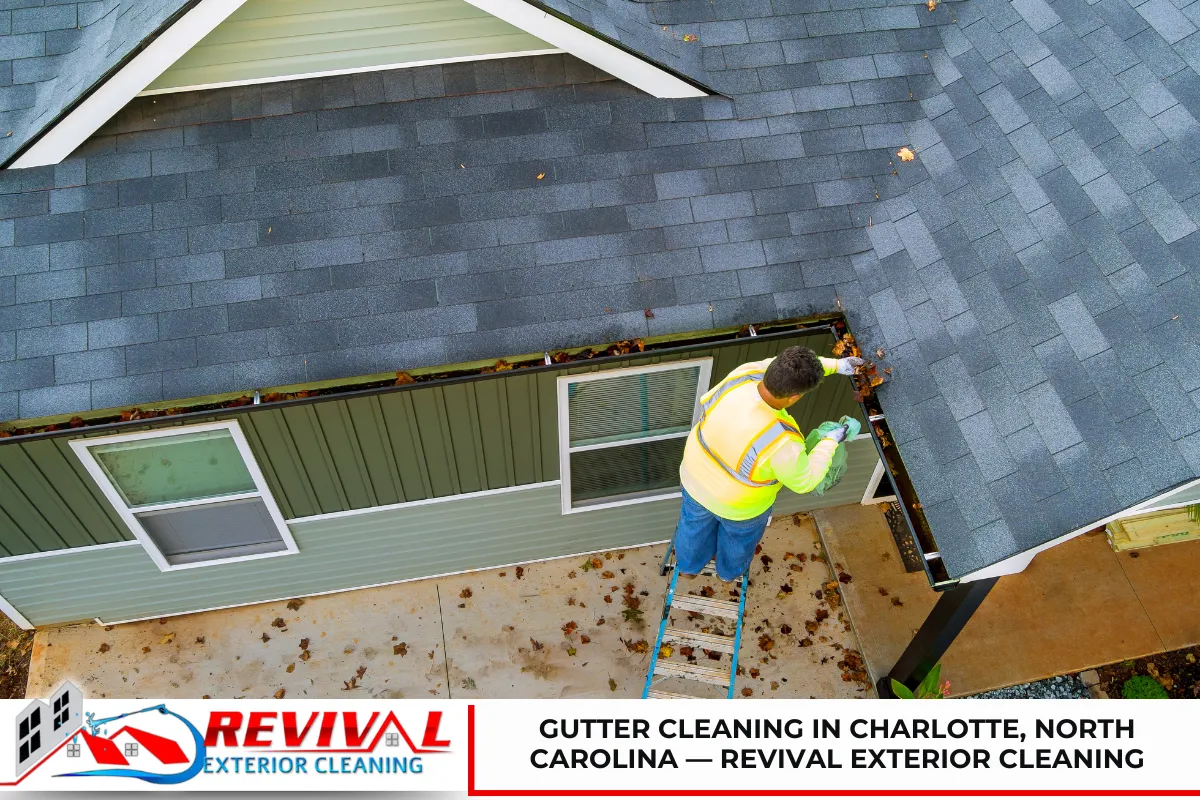 Gutter Cleaning in Charlotte, North Carolina — Revival Exterior Cleaning