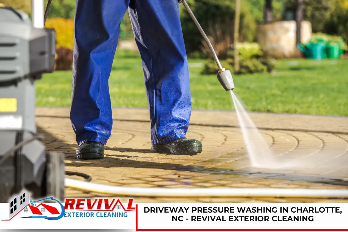 Driveway Pressure Washing in Charlotte, NC - Revival Exterior Cleaning
