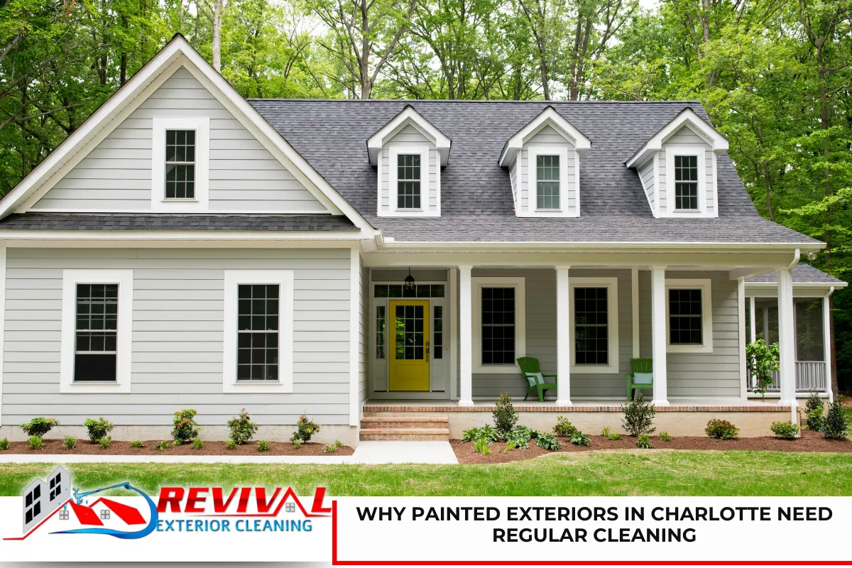 Why Painted Exteriors in Charlotte Need Regular Cleaning