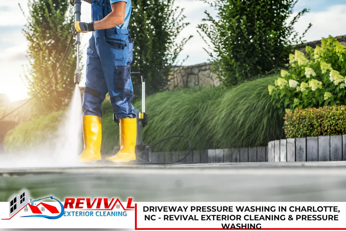 Driveway Pressure Washing in Charlotte, NC - Revival Exterior Cleaning & Pressure Washing