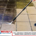 Will Driveway Pressure Washing Remove Weeds From Cracks in Charlotte, NC