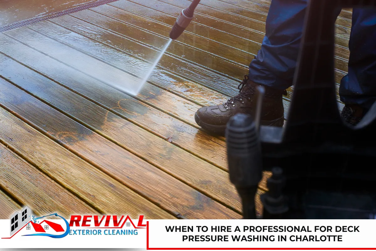 When to Hire a Professional for Deck Pressure Washing in Charlotte