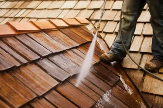 Wood Shingles Roofing Cleaning 2